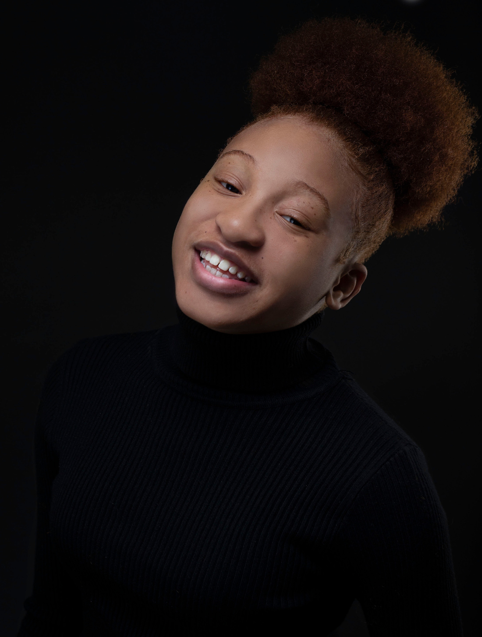 red hair black ginger