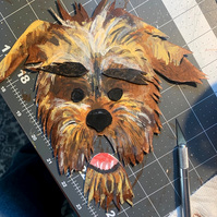 Ade Music video Ambivert. Behind the scenes from Oliver Levine animation. Paper cutout puppets. dog