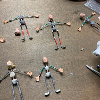 Stop Motion animation puppet from Oliver Levine animation. Zach Dorn animated film Charlotte