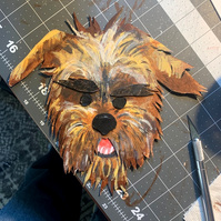 Ade Music video Ambivert. Behind the scenes from Oliver Levine animation. Paper cutout puppets. dog