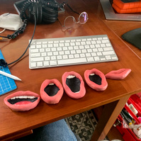 Ade Music video Ambivert. Behind the scenes from Oliver Levine animation. Stop motion mouths