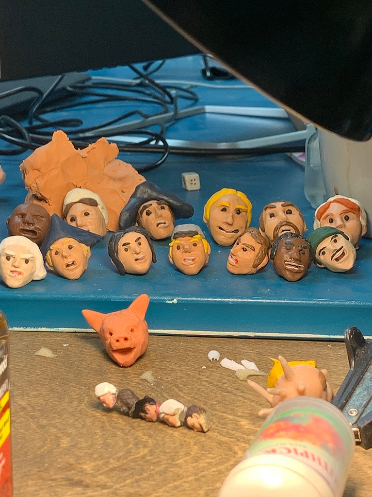 Stop Motion animation puppet from Oliver Levine animation. 