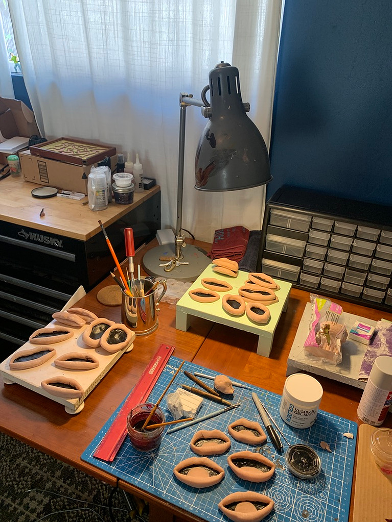 Ade Music video Ambivert. Behind the scenes from Oliver Levine animation. Stop motion mouths