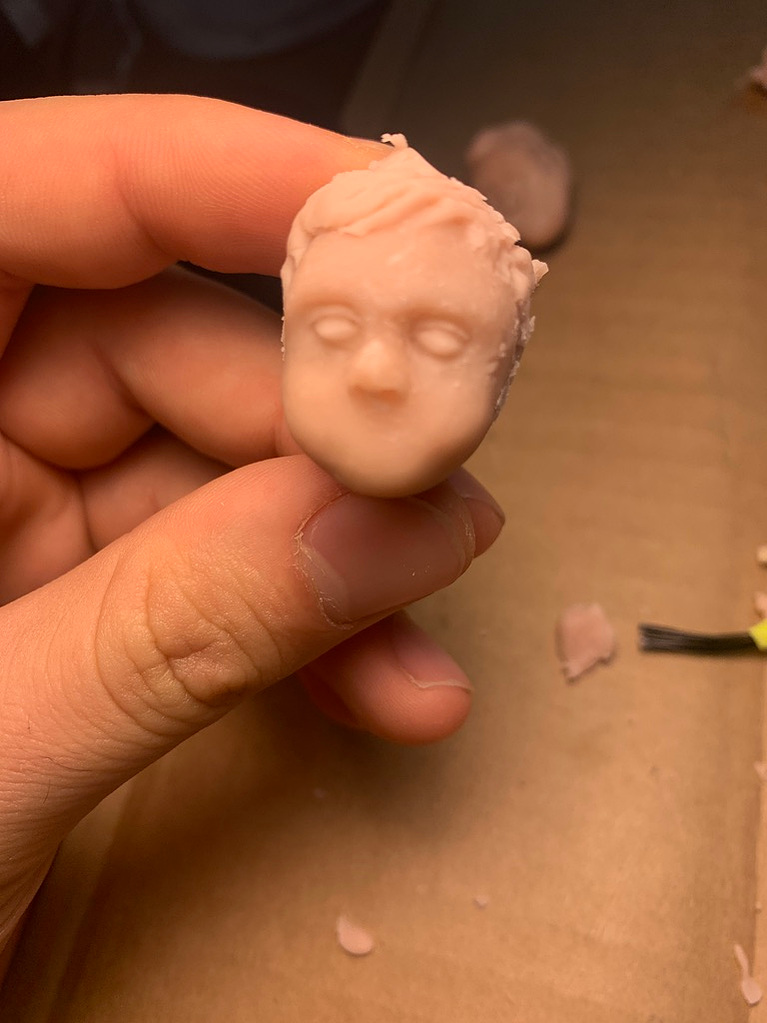 Stop Motion animation puppet from Oliver Levine animation. Zach Dorn animated film Charlotte