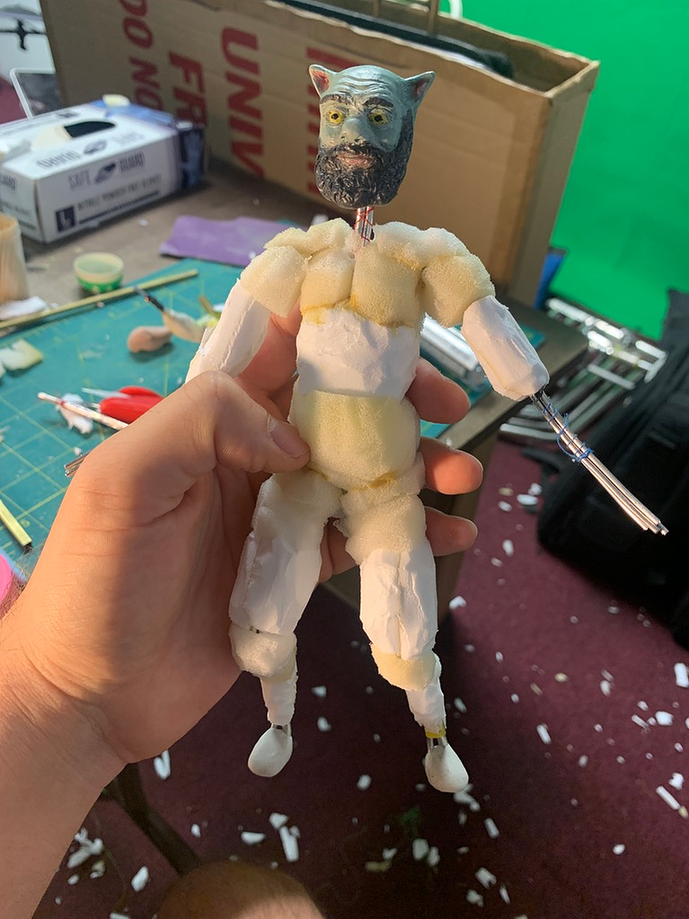 Stop Motion animation puppet from Oliver Levine animation. 