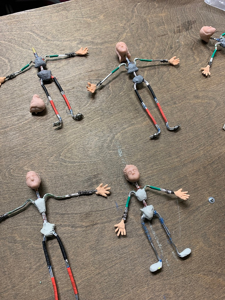 Stop Motion animation puppet from Oliver Levine animation. Zach Dorn animated film Charlotte