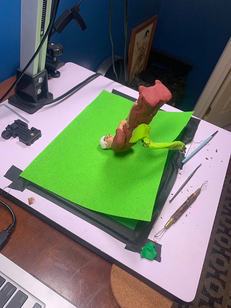 Stop Motion animation puppet from Oliver Levine animation. 