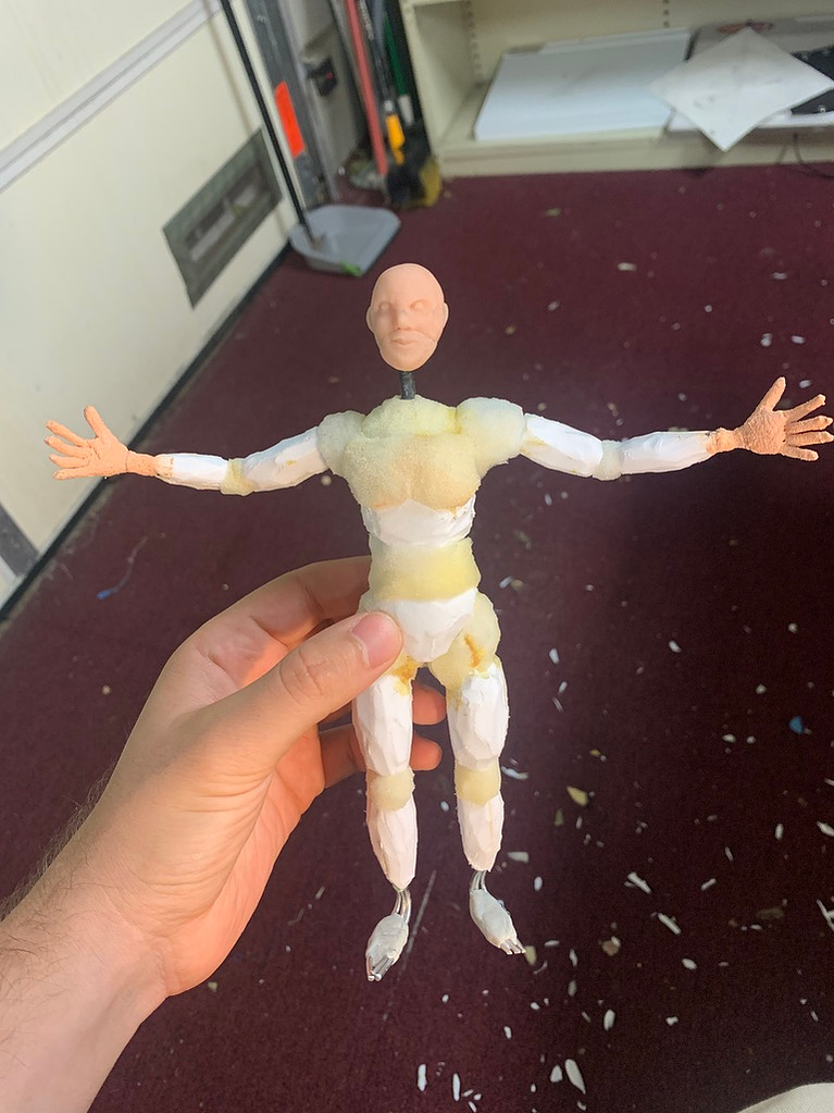 Stop Motion animation puppet from Oliver Levine animation