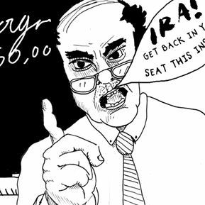 Mr. Wilner character from Oliver Levine comic baby teeth