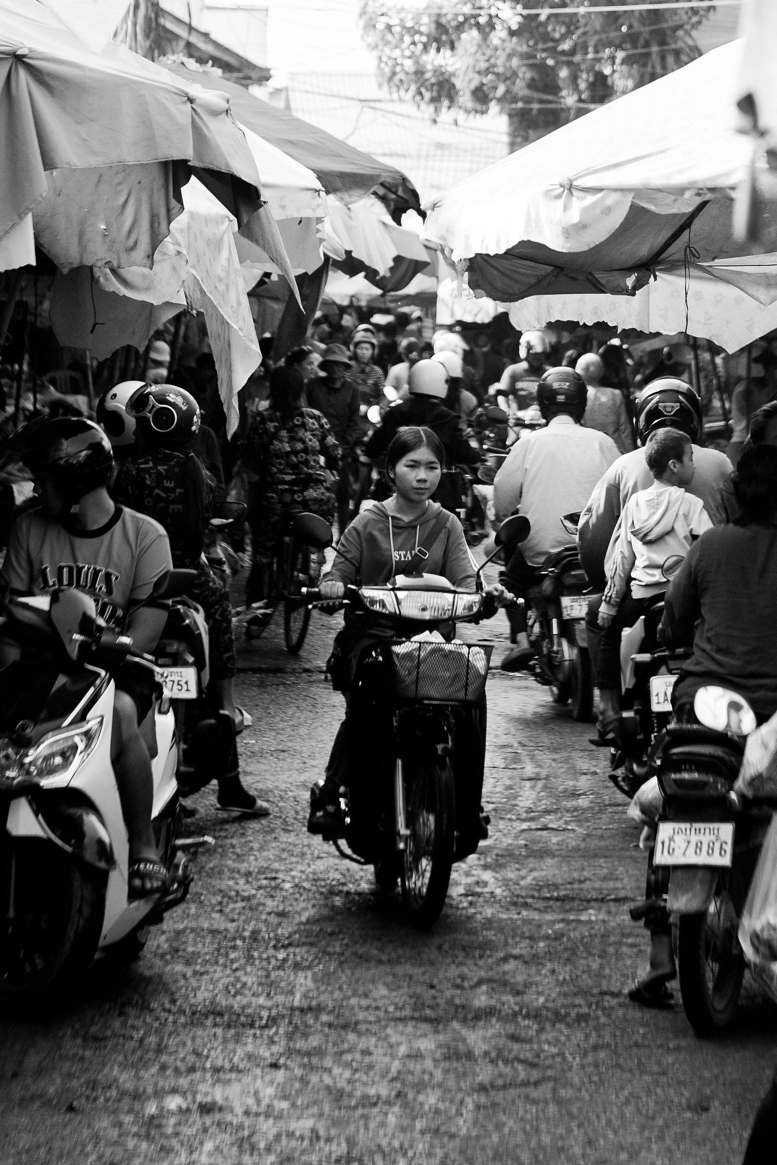 A scene in the a wet market in Siem Reap
