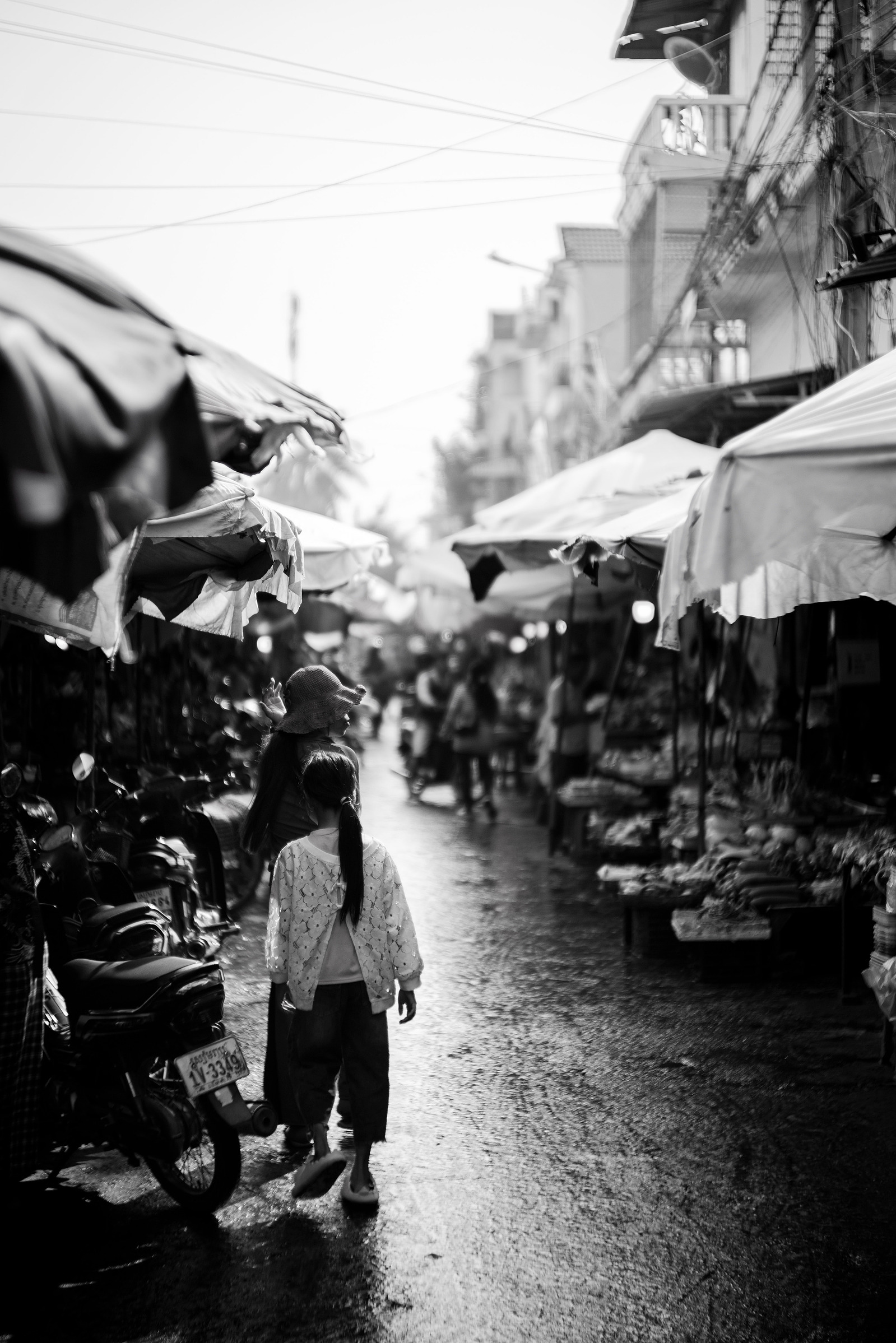 A scene in the a wet market in Siem Reap