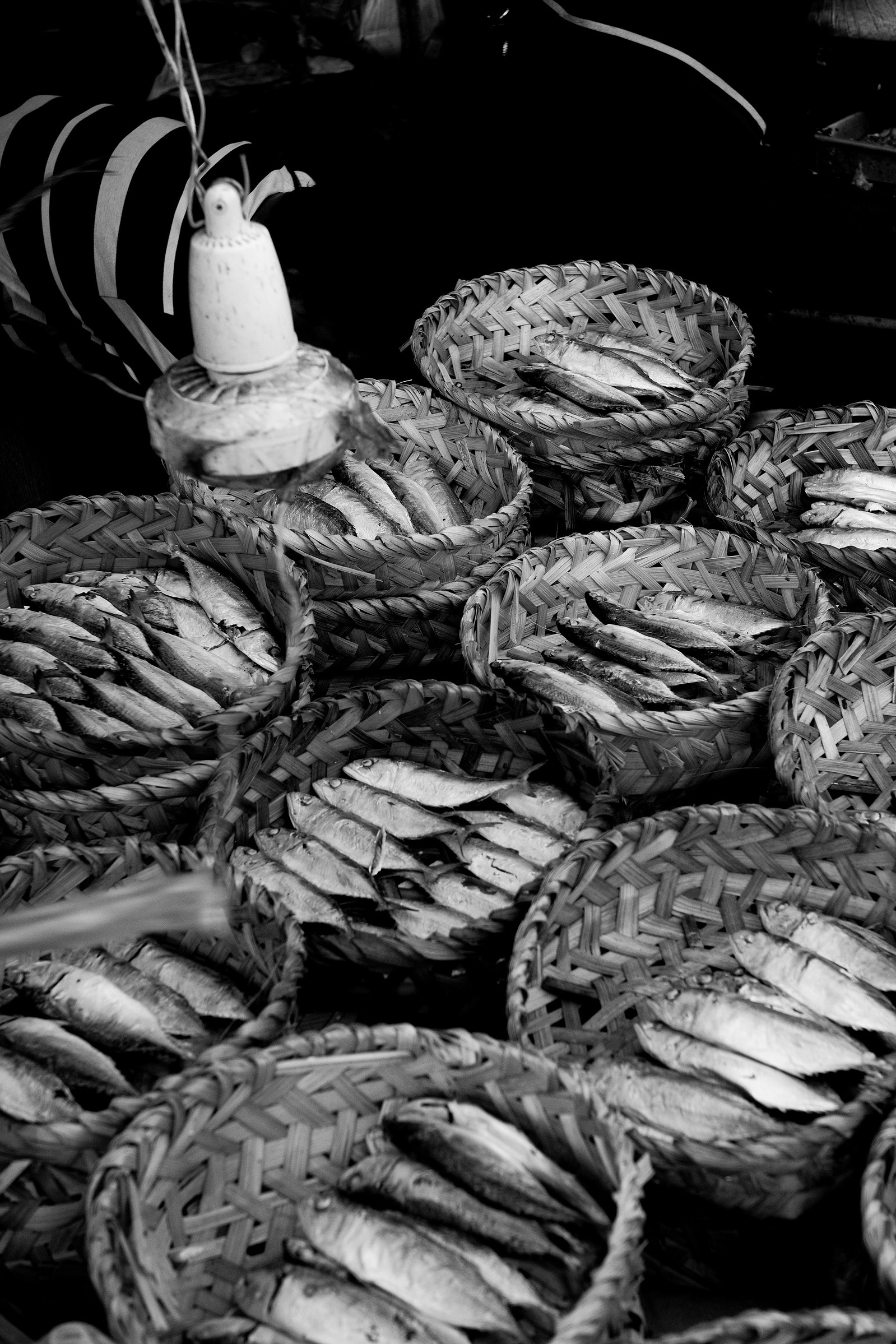 A scene in the a wet market in Siem Reap