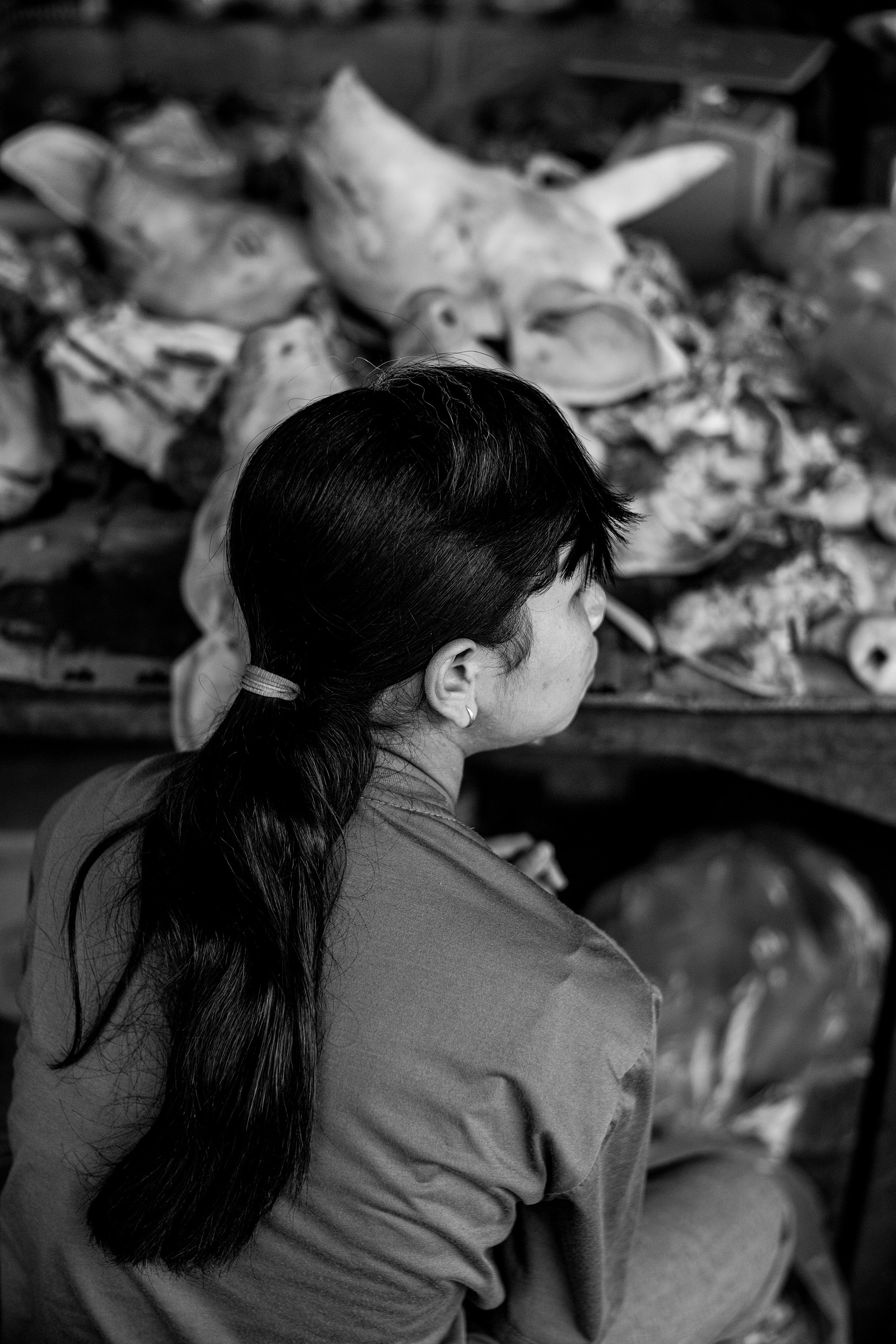 A scene in the a wet market in Siem Reap