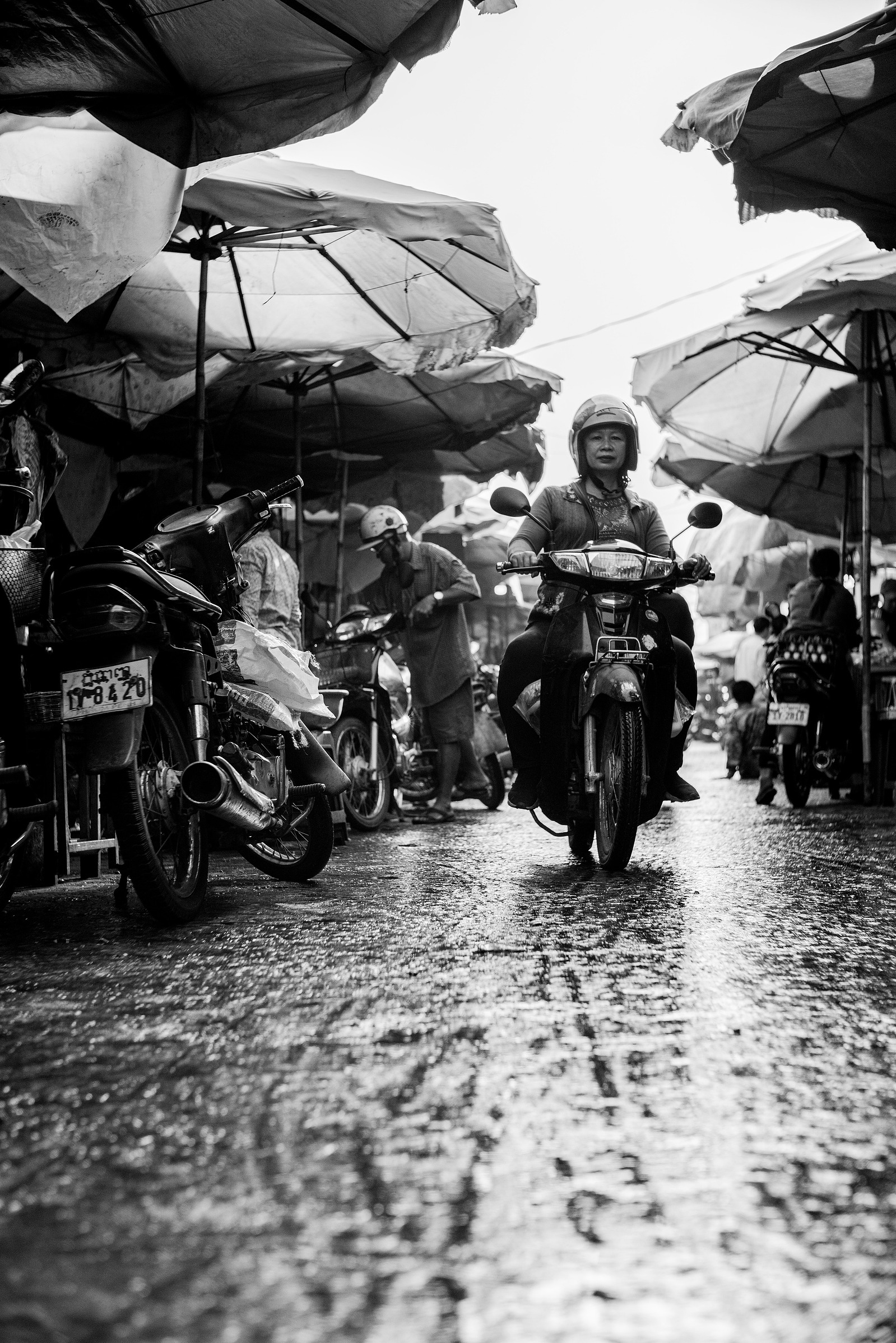 A scene in the a wet market in Siem Reap