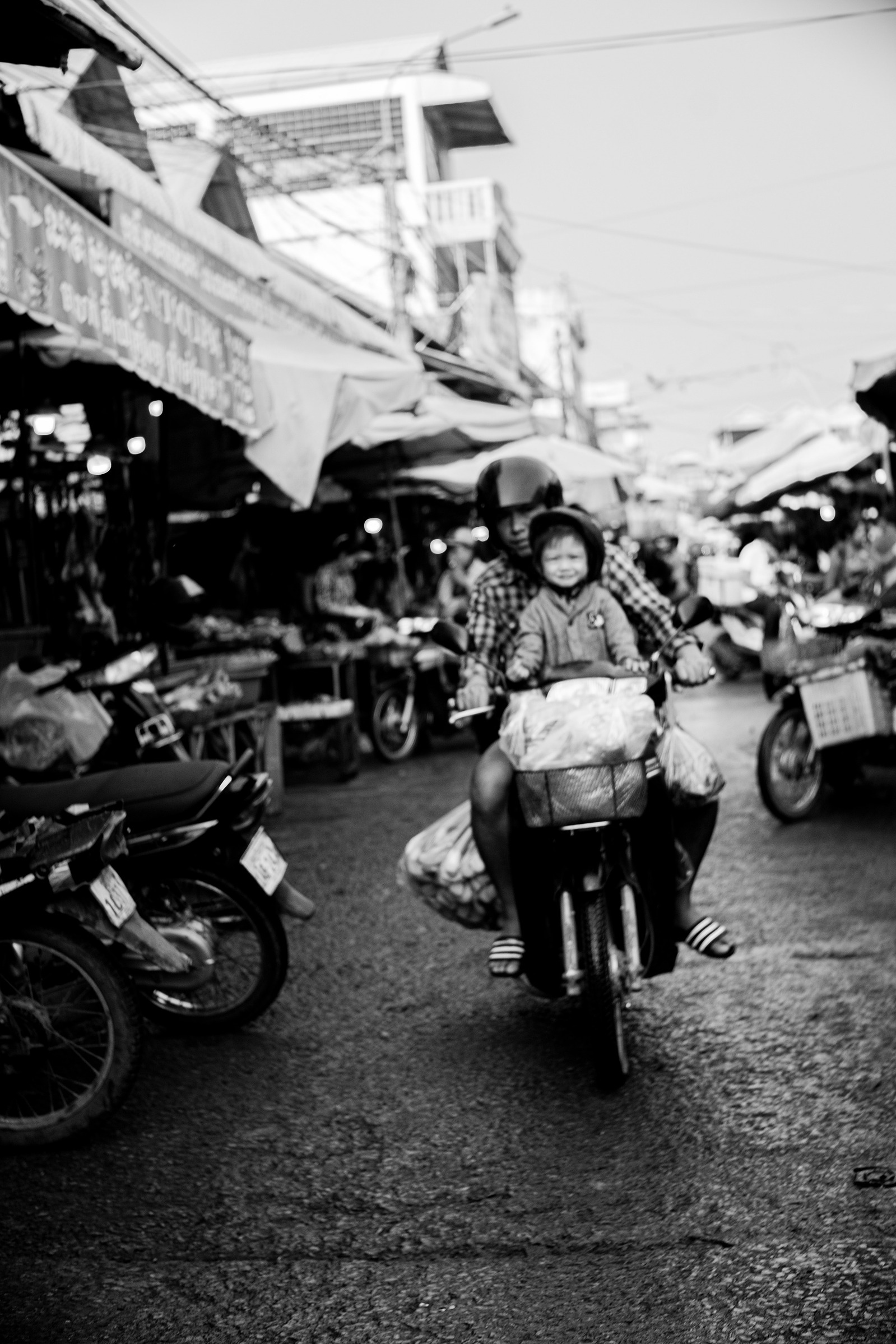 A scene in the a wet market in Siem Reap