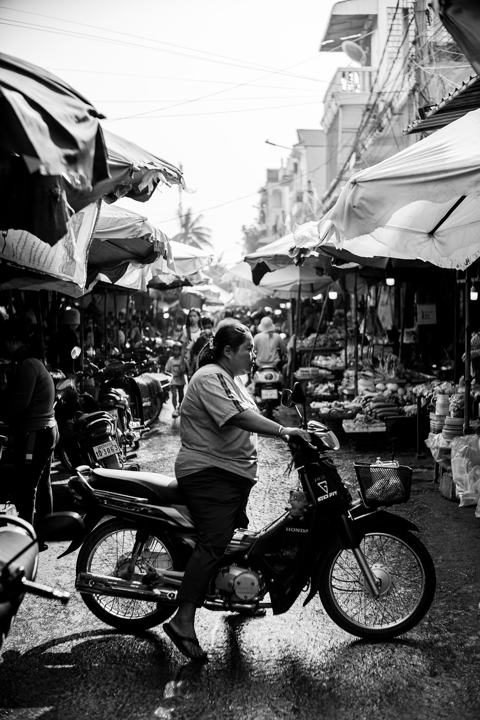 A scene in the a wet market in Siem Reap