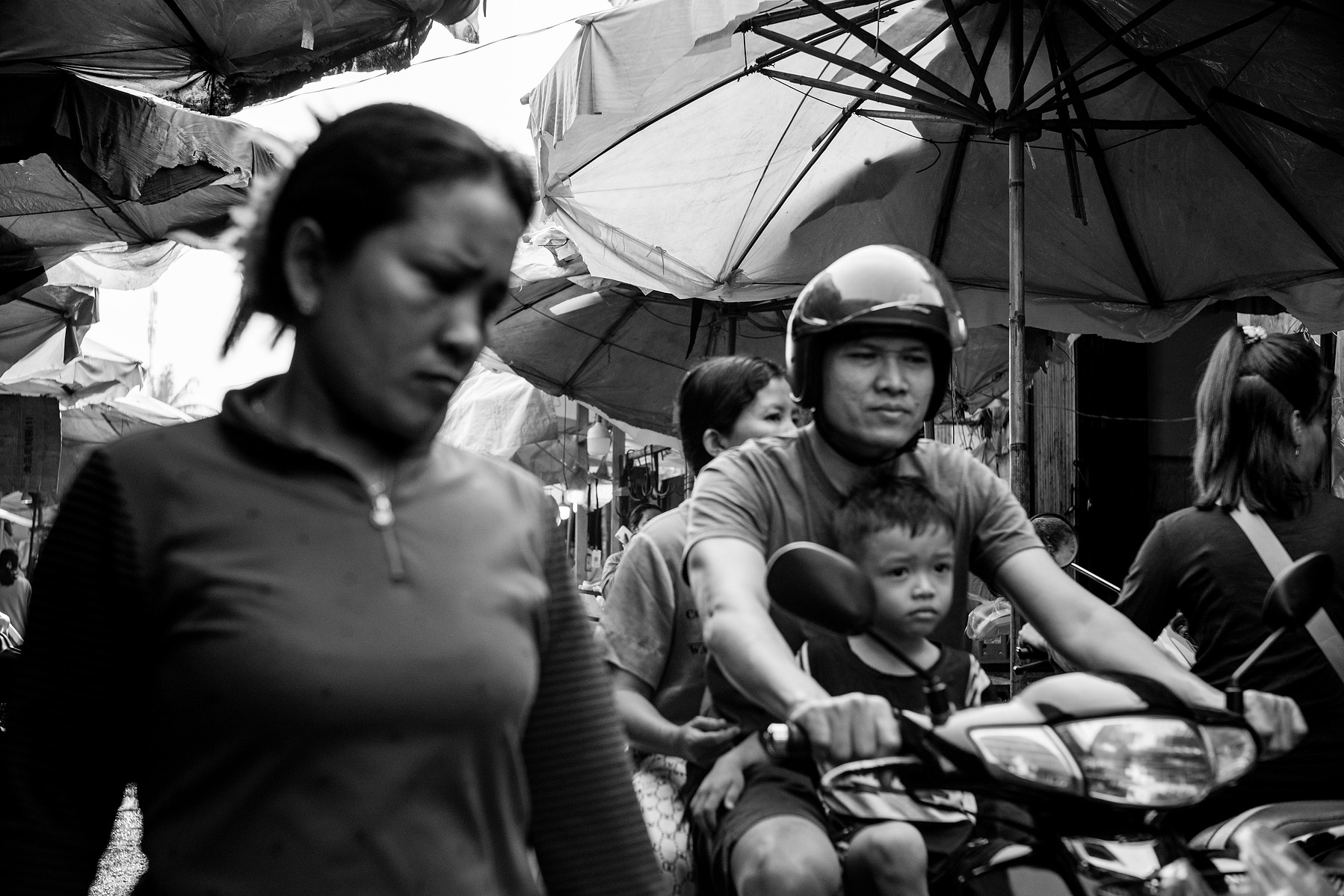 A scene in the a wet market in Siem Reap