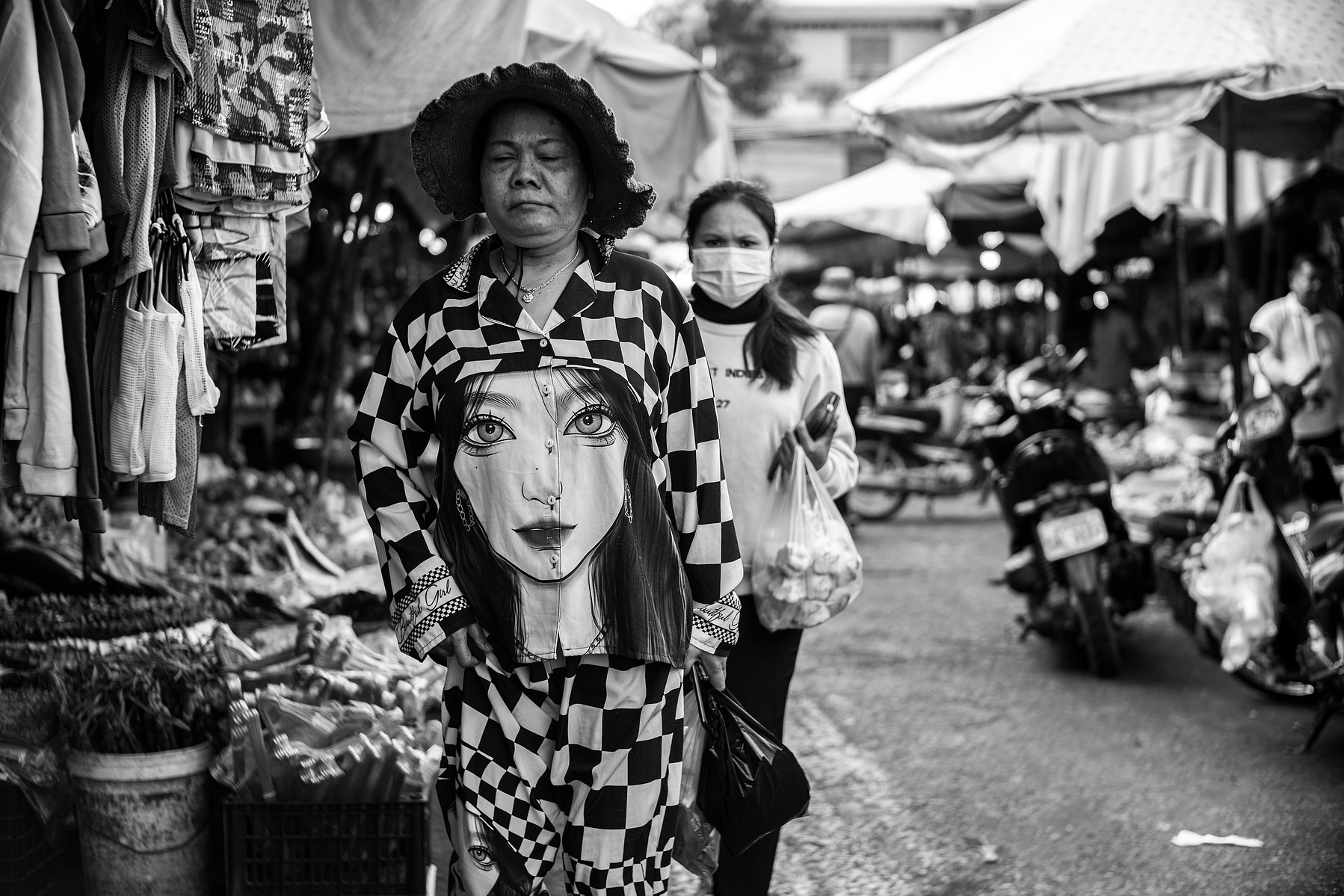 A scene in the a wet market in Siem Reap