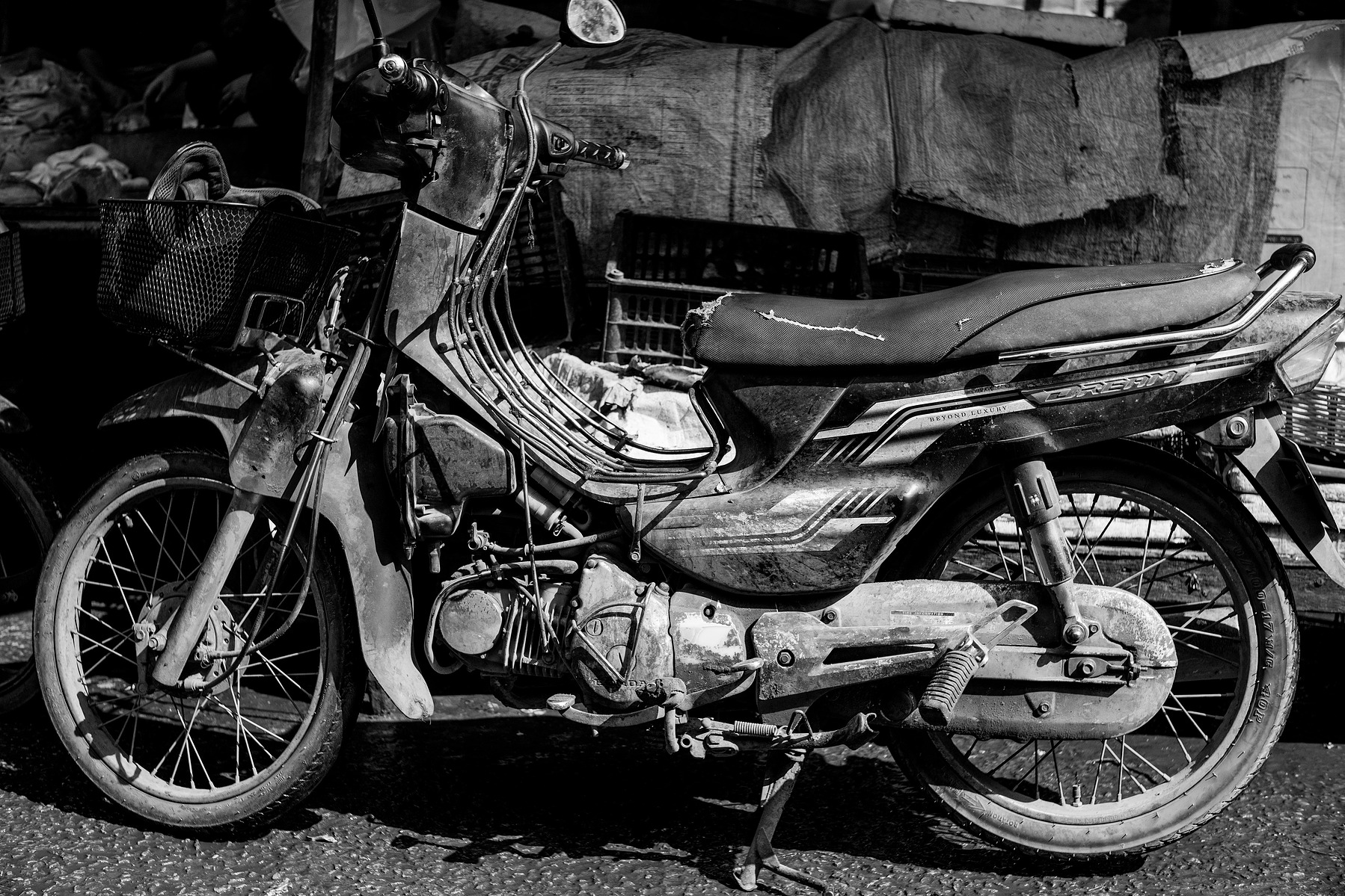 A scene in the a wet market in Siem Reap