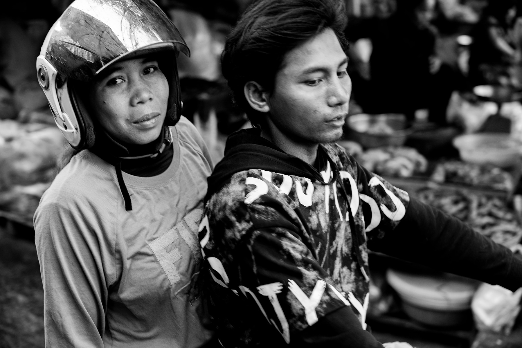 A scene in the a wet market in Siem Reap