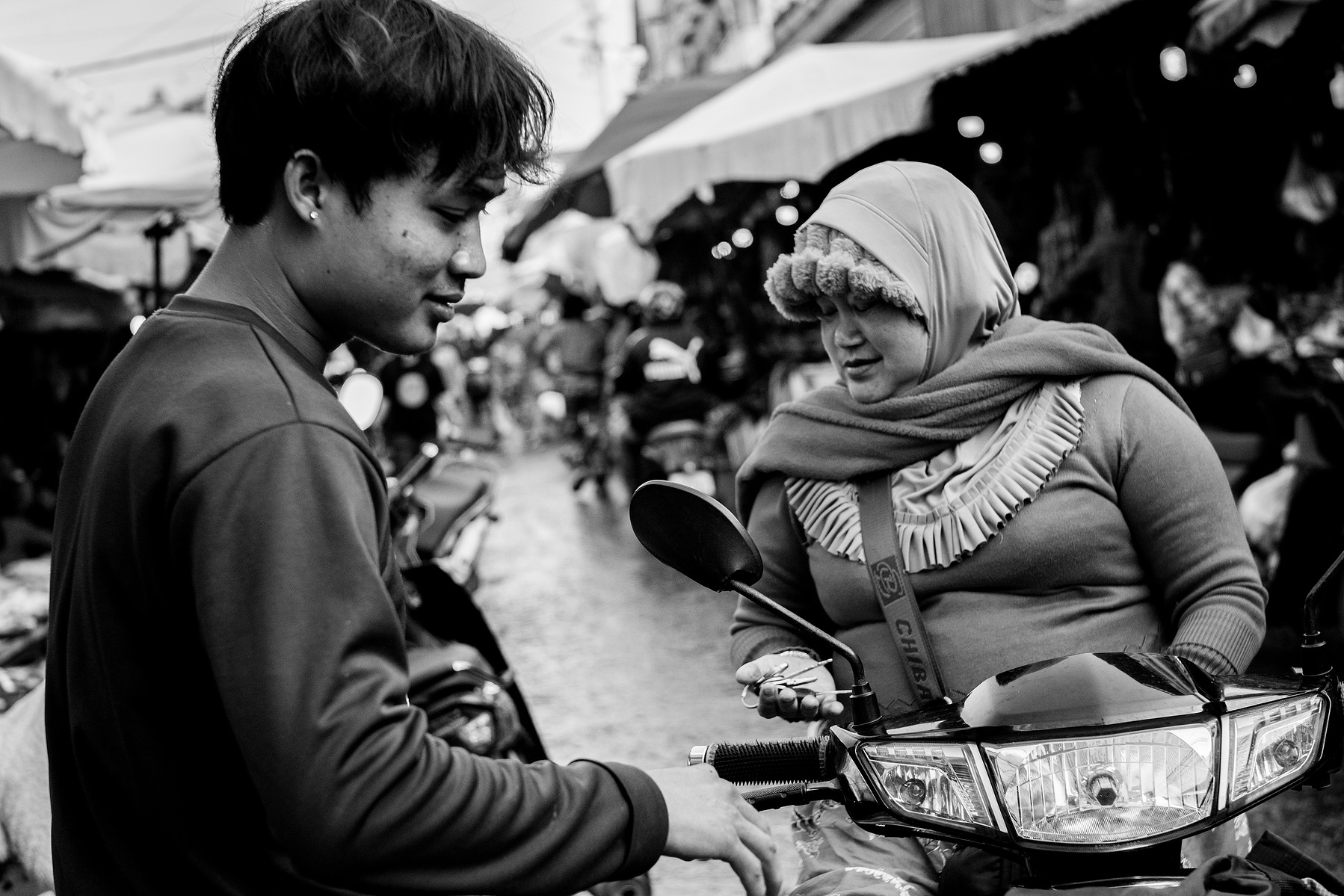 A scene in the a wet market in Siem Reap