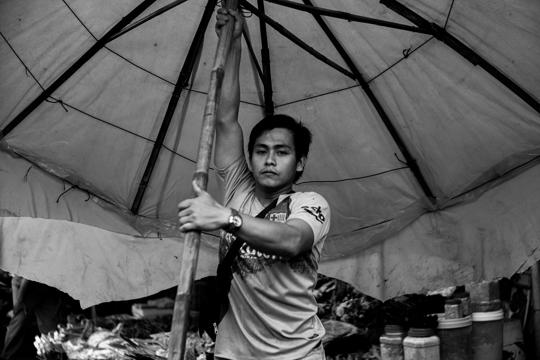 A scene in the a wet market in Siem Reap