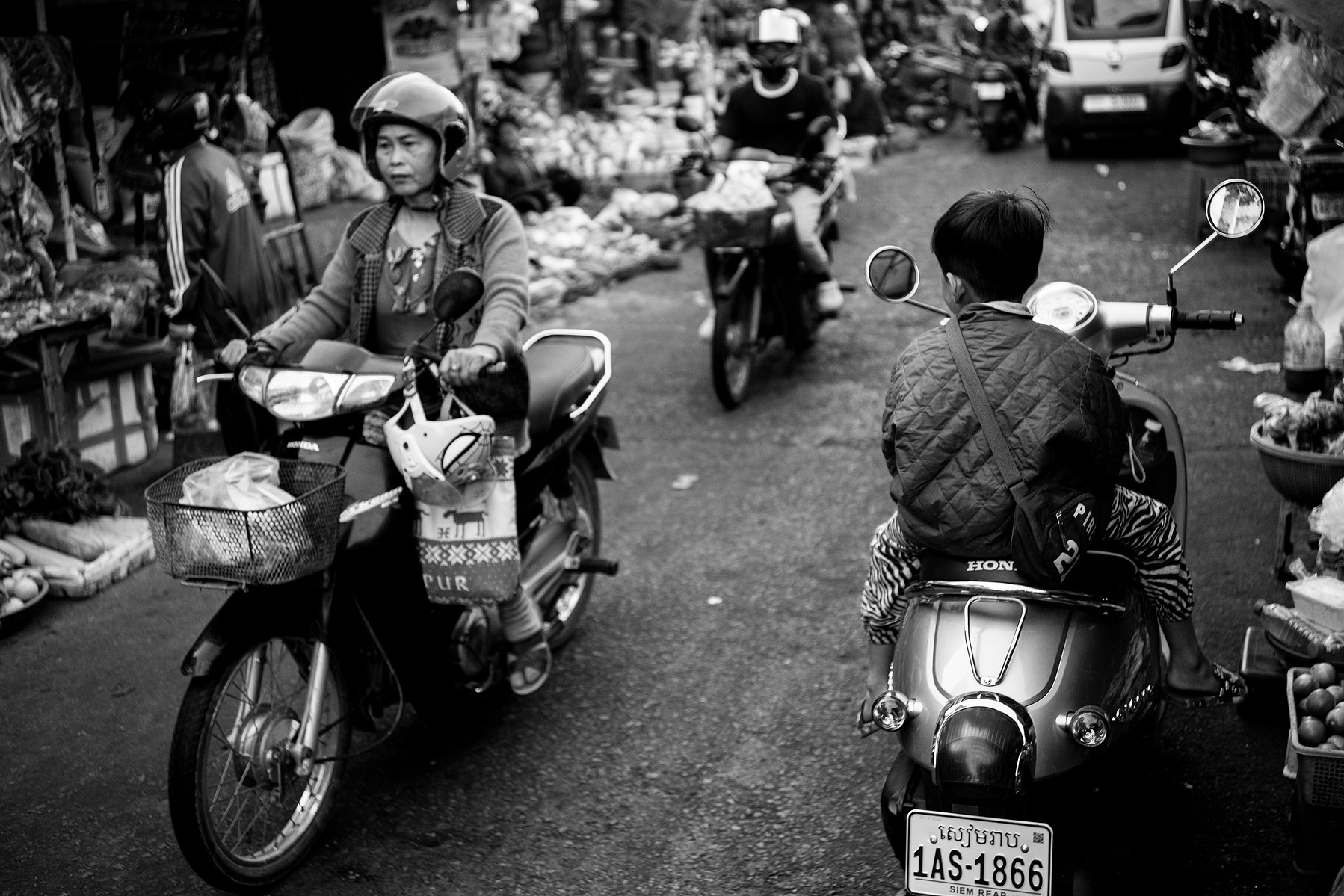 A scene in the a wet market in Siem Reap