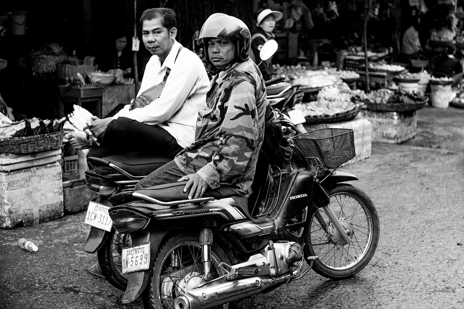 A scene in the a wet market in Siem Reap