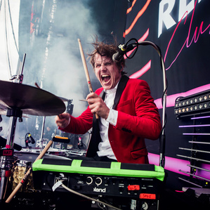 royal republic drummer at download festival 