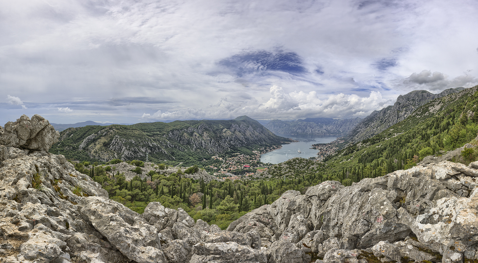 Mountains. Landscape. Monte Negro. Siiligraphy photo