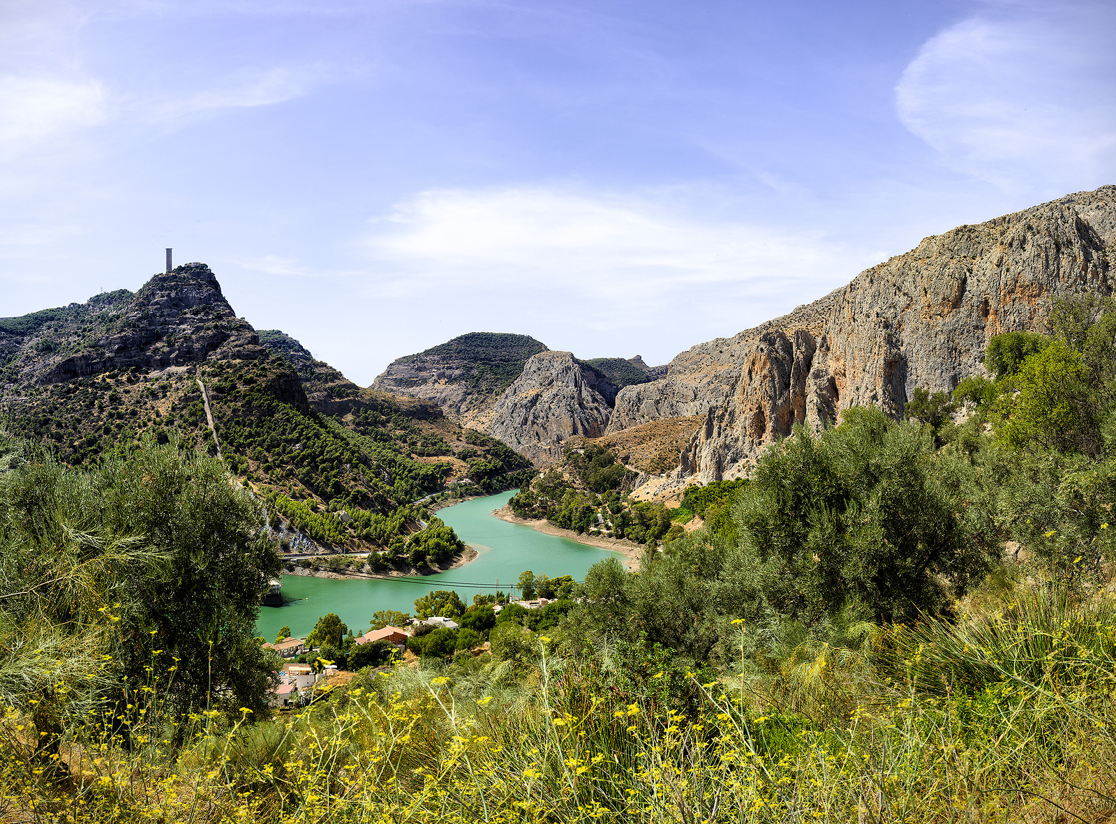 Southern Spain. Espanja. Maisemakuva. Siiligraphy photo.