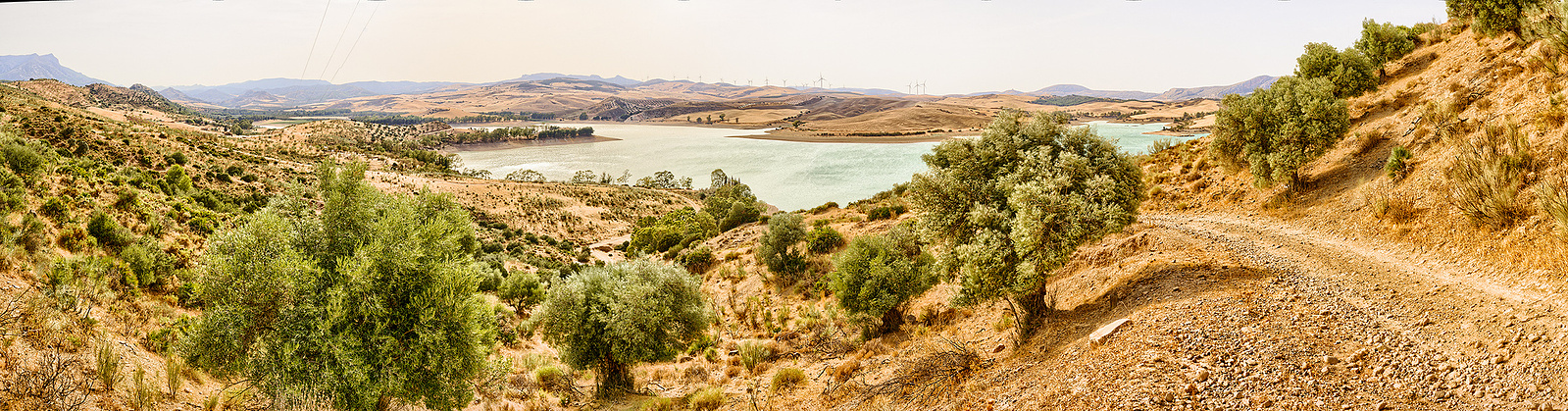Southern Spain. Espanja. Maisemakuva. Siiligraphy photo.