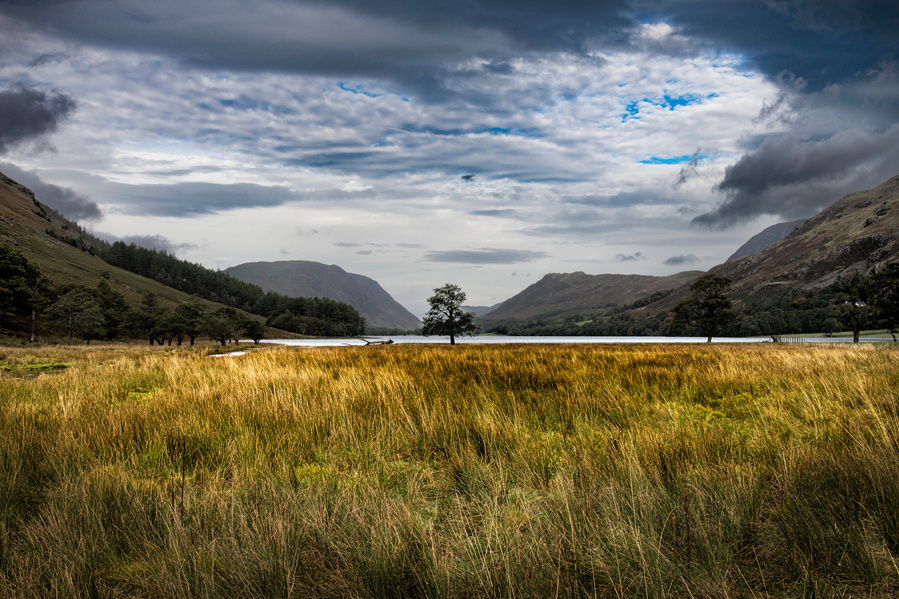 View of Buttermere Lake, Lake District in England