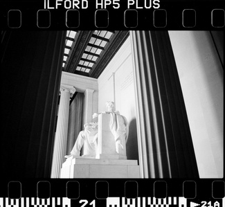 Abraham Lincoln Monument captured on B&amp;amp;amp;amp;amp;amp;amp;amp;amp;amp;amp;amp;W film.  