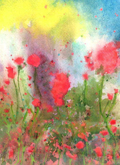 Flowers in the Sun
7" x 5"
Watermedia