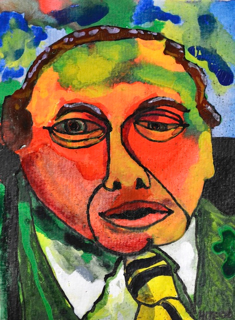 "Kurt 2", 2006.5”x7”.Mixed Media