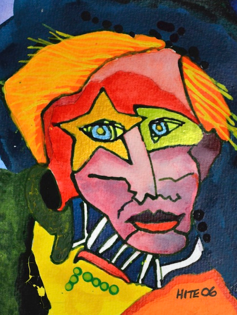"Gold Star", 2006.5"x7".Mixed Media