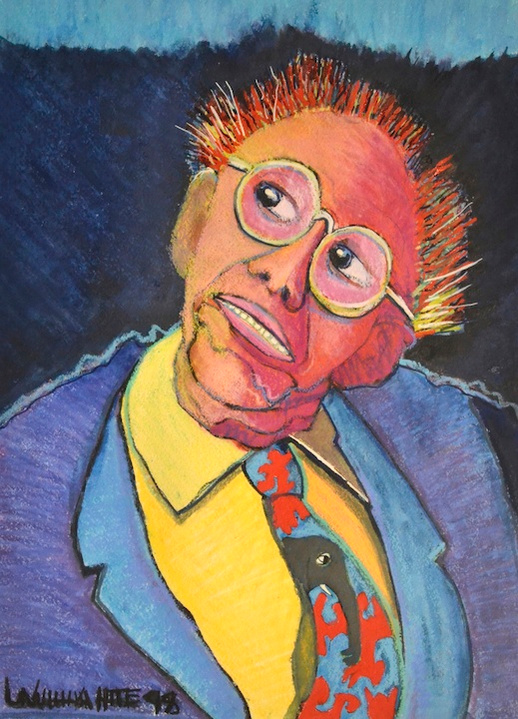 "Kurt", 1998.11 3/8"x15.5".Watercolour Crayon