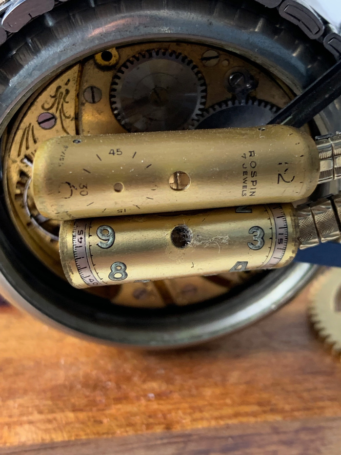 The Swag motorcycle is made using vintage clock and watch parts by Julio Milanes from Time Rider Designs.