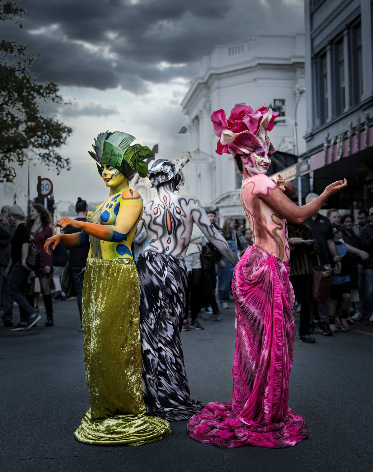 BodyFX models at Wellington Cuba Dupa. Shot by Nigel Sloley photography in Wellington, New Zealand