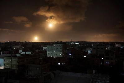 Gaza strip under fire.