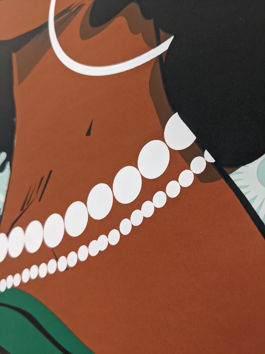 #Hoopdreams AP #1
20" x 30"
Edition of 25
8 Color Screen Print on 160 lb. Mohawk Superfine Ultra White
Hand Deckled Edges
Hand Signed and Editioned by Artist
Printed by Fugscreens Studios
An “ART OF THE GAME” Exclusive 