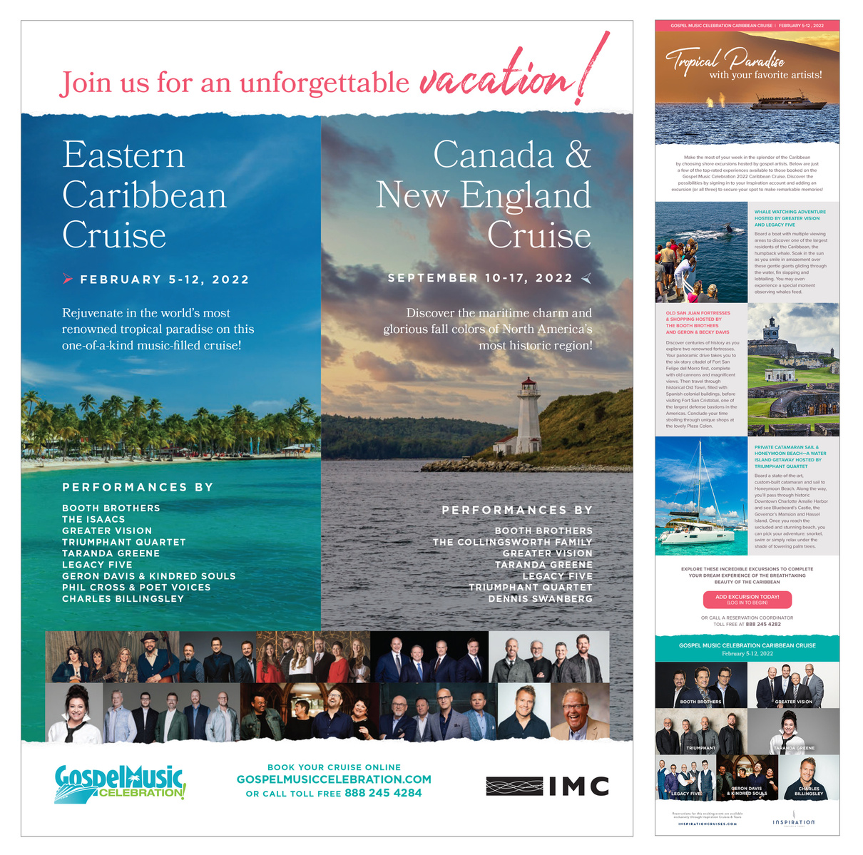 Print publication ad and email design