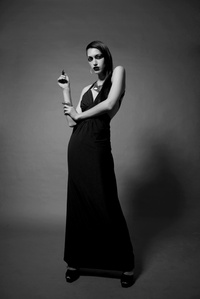 conceptual black and white posing model shoot with best advertising photographer based in mumbai india