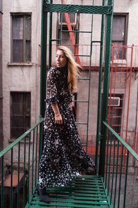 Russian model wearing designer clothing based in New York shot by Best fashion and advertising photographer from Mumbai Santacruz Mumbai india