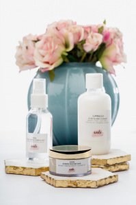 a fashion conceptual photoshoot of white theme skincare products shot with best product photographer ashish gurbani based in mumbai india