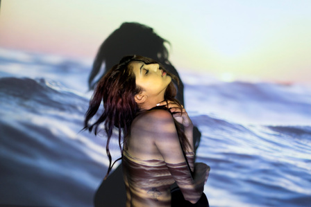 sea waves portraiture projector concept photography by top fashion photographer based in mumbai india
