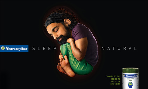 sleeping man in womb concept shot by top indian advertising photographer