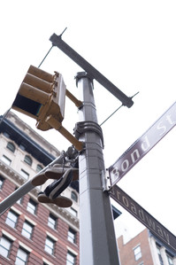 low angle photograph of new york city's pedestrian signs, a travel story photoshoot by best travel photographer ashish gurbani based in mumbai india