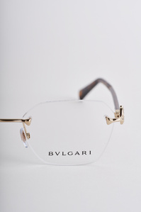 a front angle shot of luxury eye wear sunglass brand bvlgari shot by best product photographer specializing in sunglasses photography